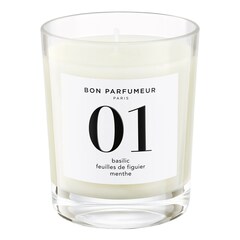 Basilic, Feuilles De Figuier, Menthe - Bougie parfumée, BON PARFUMEUR