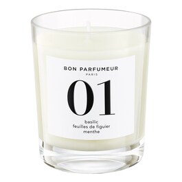Basilic, Feuilles De Figuier, Menthe - Bougie parfumée