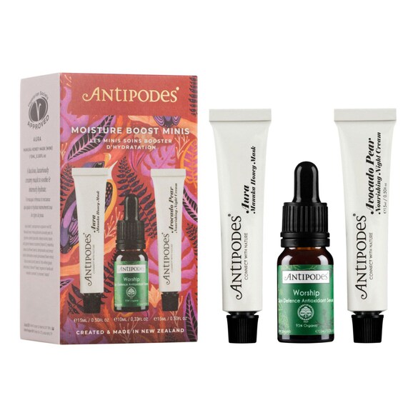 Les Minis soins booster d'hydratation - Coffret Soin Visage format voyage, ANTIPODES