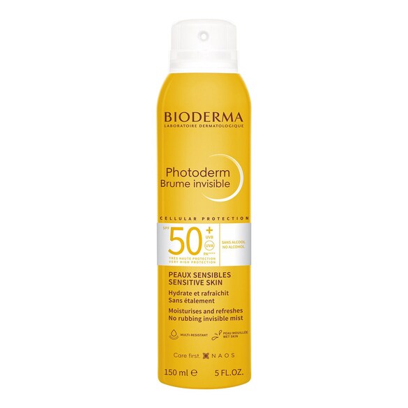 Photoderm Brume Invisible SPF50+ - Brume solaire pour les peaux sensibles, BIODERMA