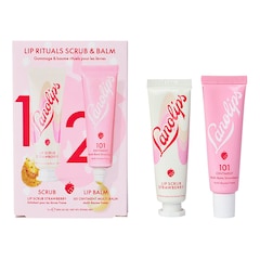 Gommage & baume rituels pour les lèvres Fraise - baume à lèvres et gommage, LANOLIPS
