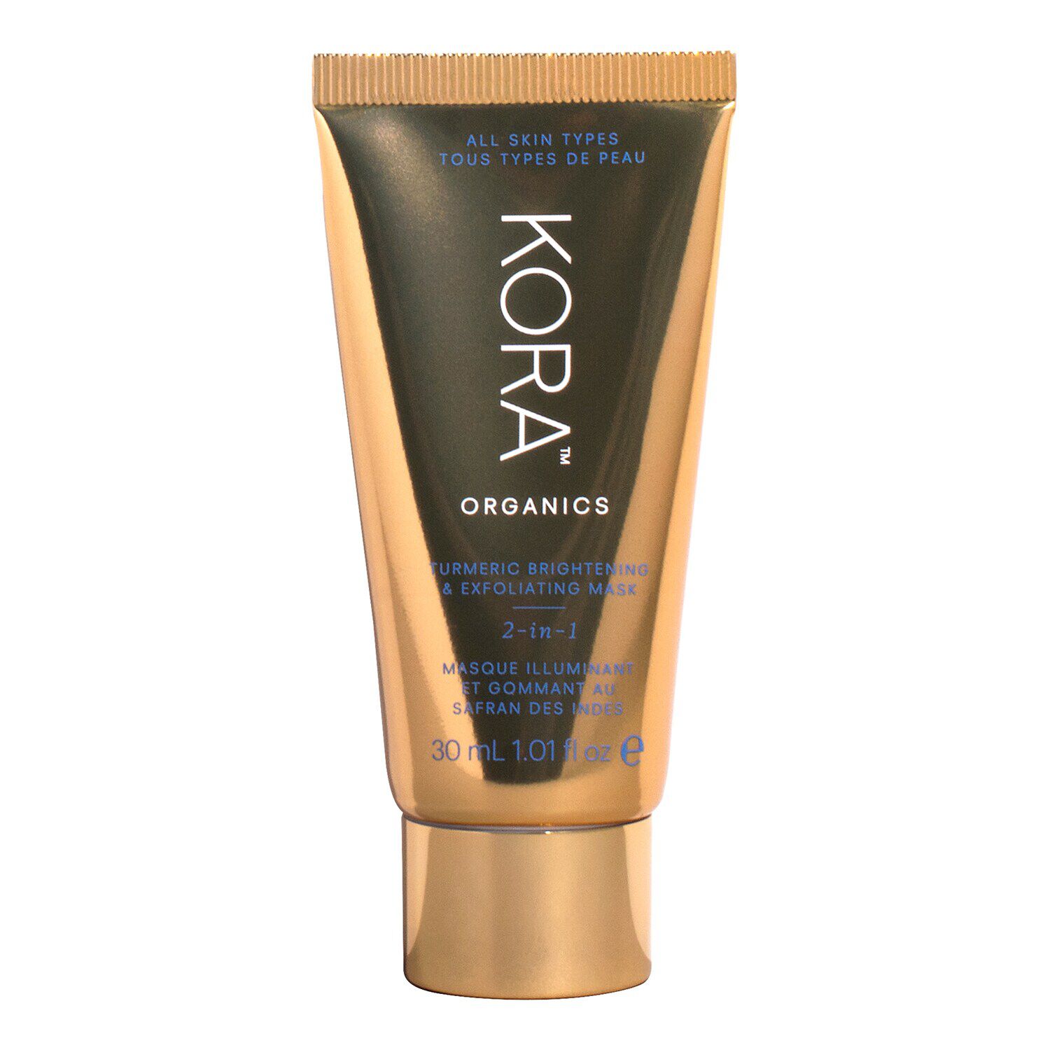 turmeric brightening & exfoliating mask 2-in-1 - masque exfoliant visage