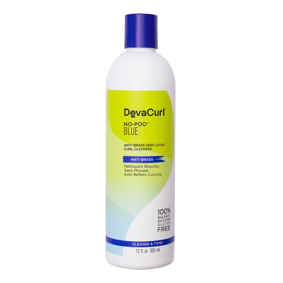 No-Poo Blue™ - Nettoyant boucles sans mousse anti-reflets cuivrés, DEVACURL