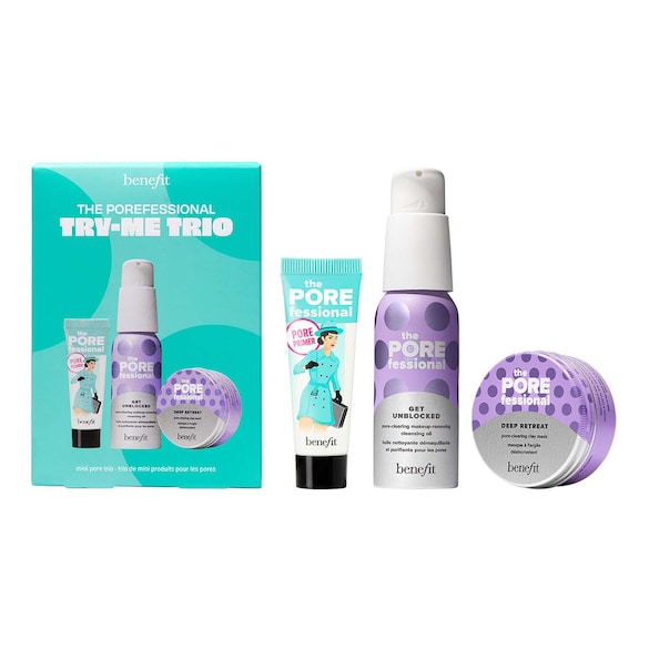 The POREfessional Try-Me - Huile démaquillante, Masque désincrustant & Primer, BENEFIT COSMETICS