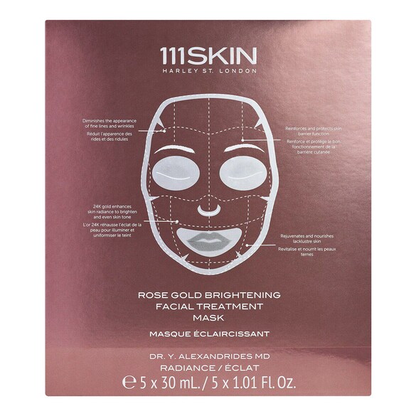 masque visage eclat or rose x5