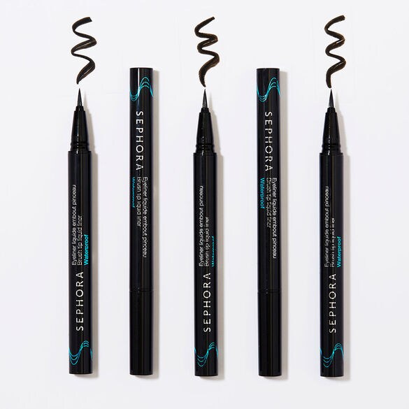 Brush tip liquid liner waterproof Eyeliner liquide embout pinceau de