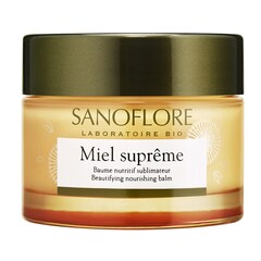 Miel Suprême - Baume hydratant visage certifié bio au miel pour peaux sèches, SANOFLORE