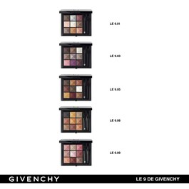 Le 9 De Givenchy - Palette de Fards à Paupières Multi-Finis Tenue 12h