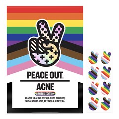 Pride Limited Edition-Timbres pour le traitement de l'acné à l'acide salicylique, PEACE OUT SKINCARE