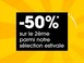 -50% sur le 2ème produit sur une sélection estivale.