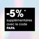 En exclusivité sur l'app : -5% supplémentaires sur les coffrets parfum déjà remisés à -25%.