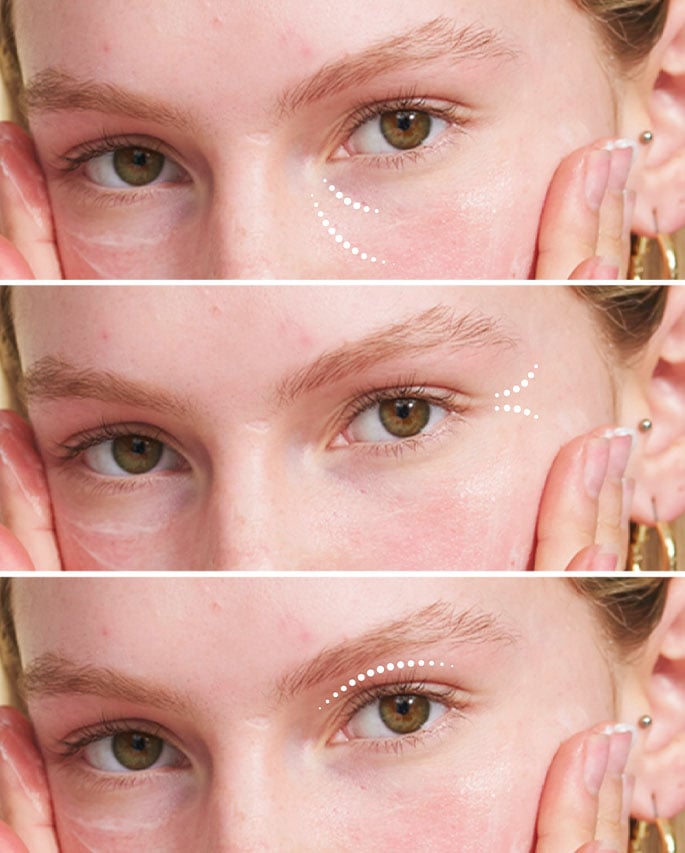 appliquer un soin contour des yeux