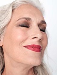 Face of a girl smiling