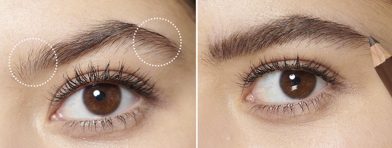 Dessiner la forme des sourcils