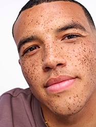 Face of a boy smiling