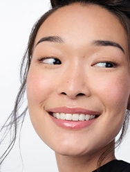 Face of a girl smiling
