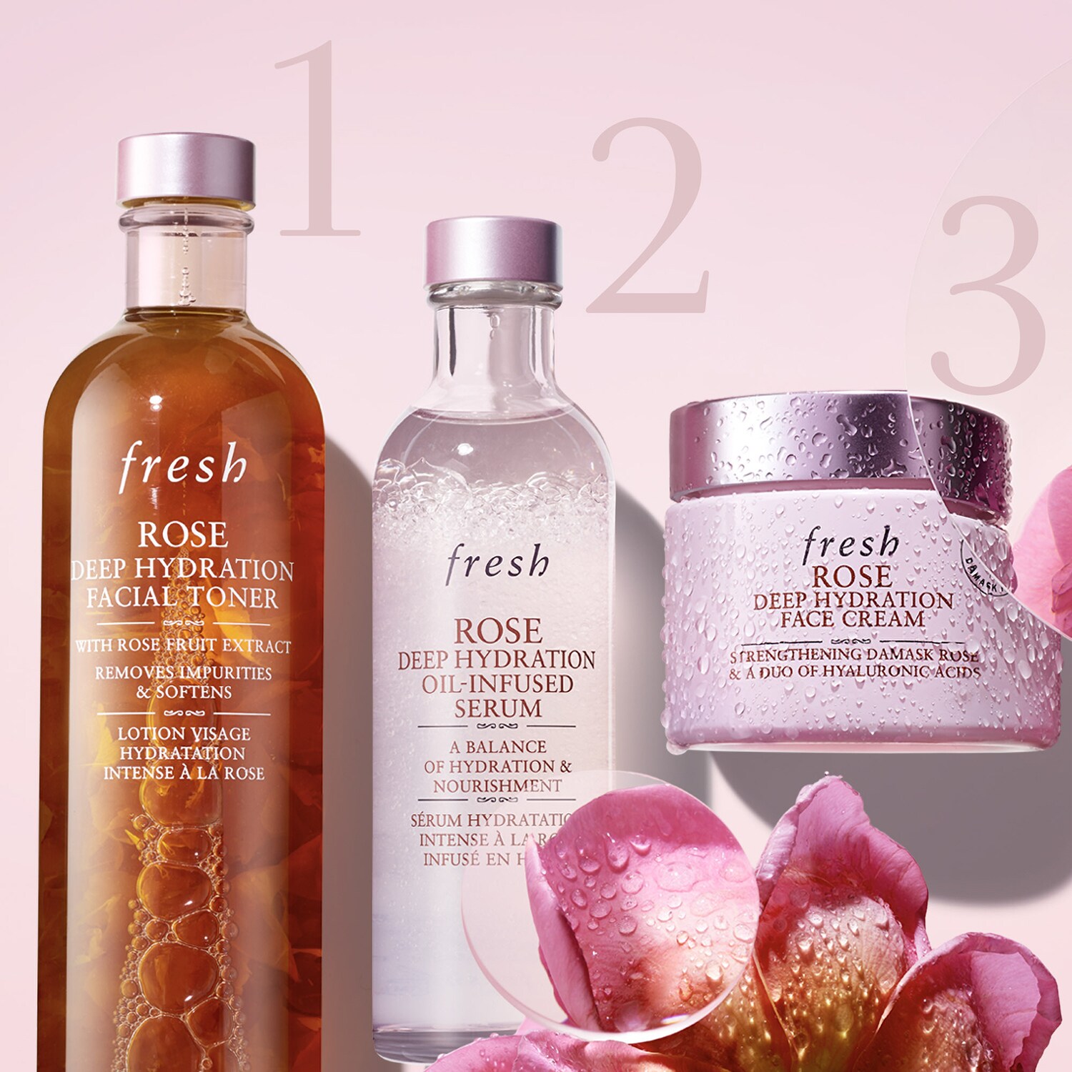 Rose Deep Hydration Face Cream Crème visage hydratation intense de