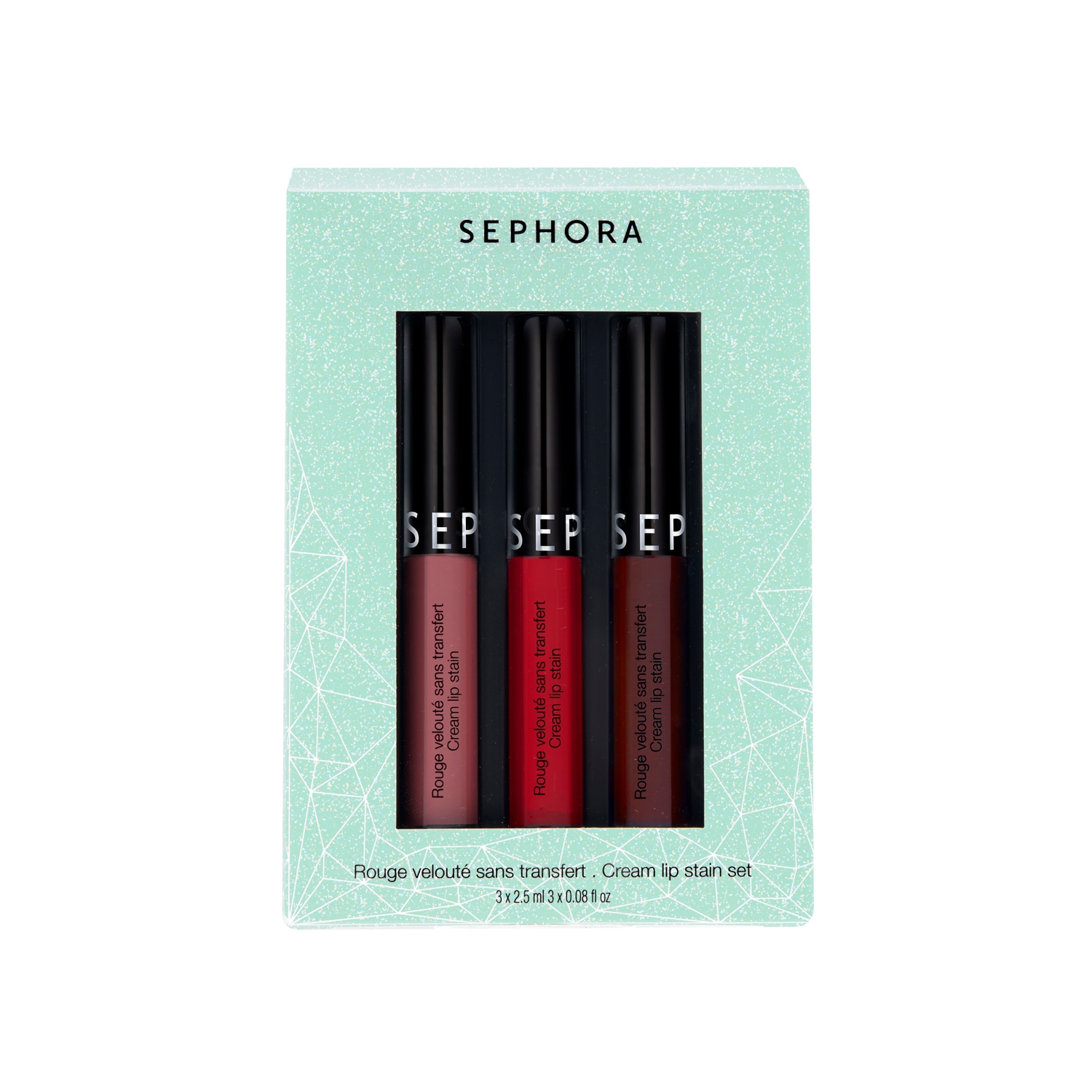Rouge A Levre Sans Transfert Sephora Kit de mini Rouge velouté sans transfert - Coffret de rouge à lèvres de