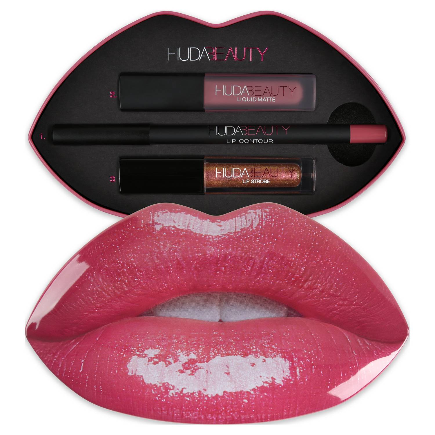 Lip Set Coffret Contour & Strobe Lèvres de HUDA BEAUTY ≡ SEPHORA