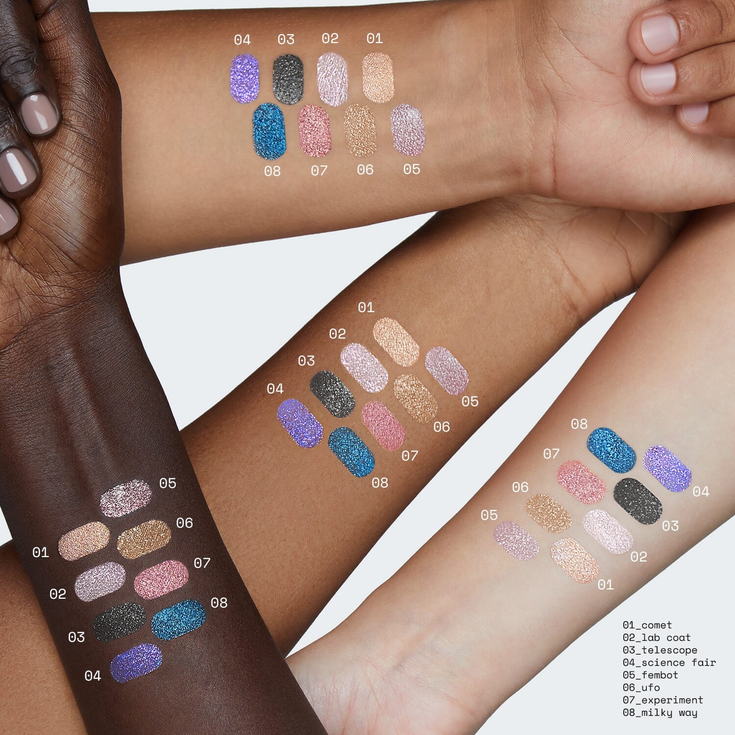 Midnight shadows Fard à paupières liquide étincelant de REM BEAUTY ≡