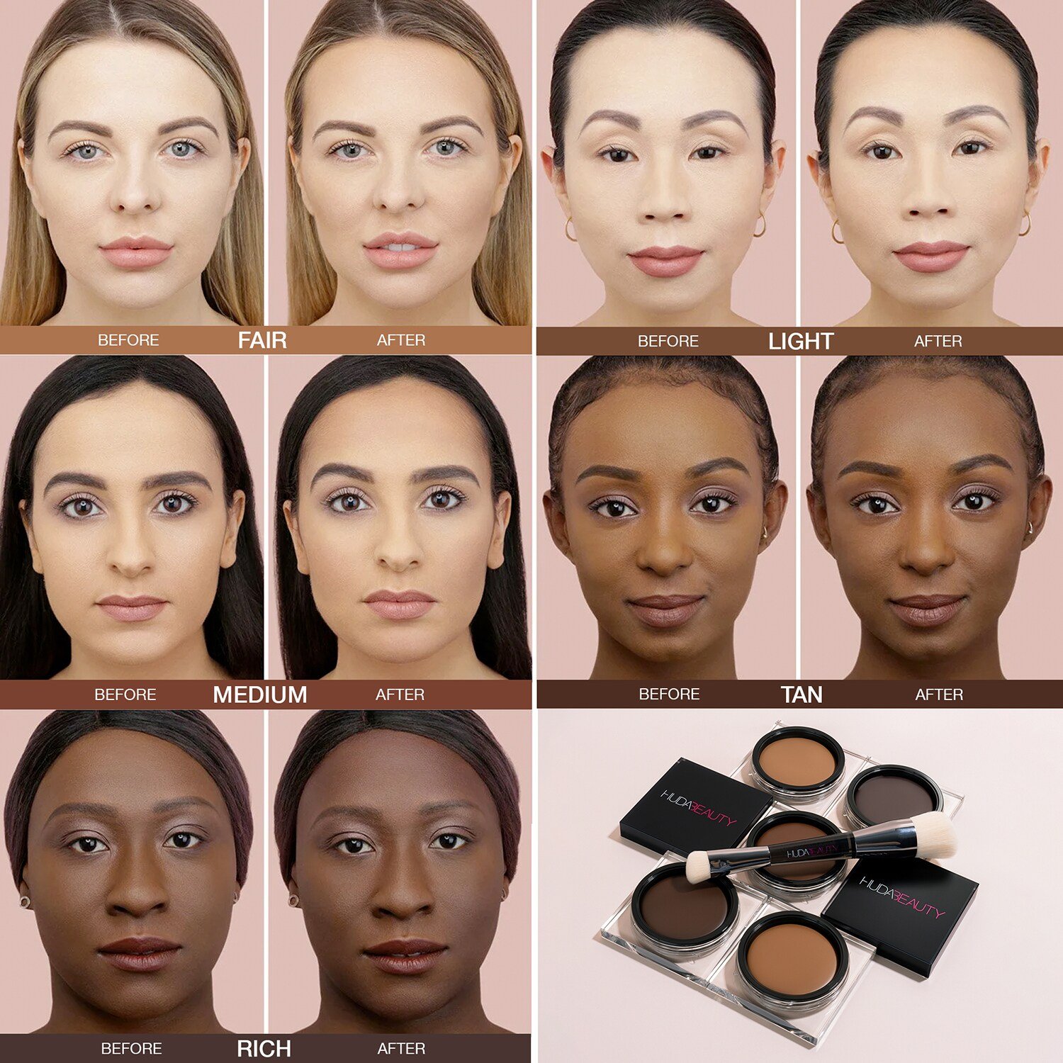 TANTOUR Crème Effet Poudre Soleil & Contouring de HUDA BEAUTY ≡ SEPHORA