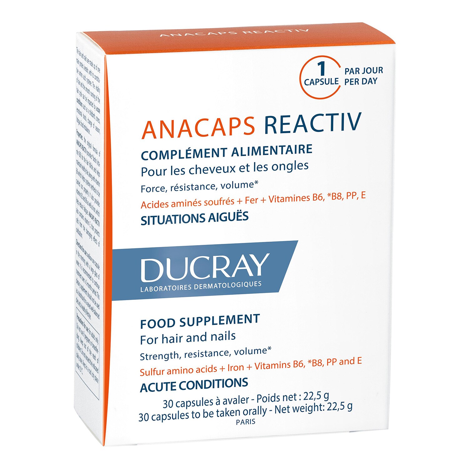 Anacaps Reactiv Complément alimentaire antichute de DUCRAY ≡ SEPHORA