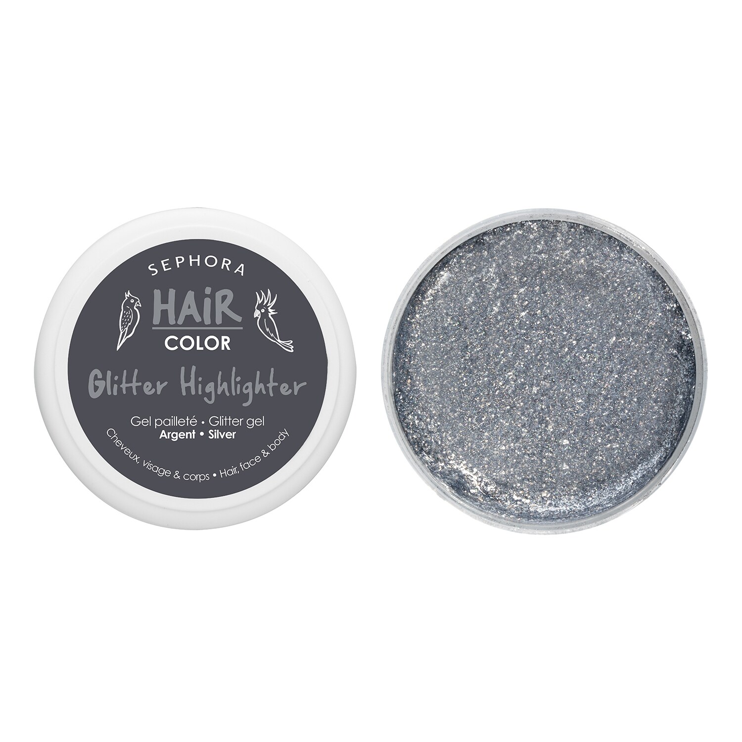 Glitter Highlighter Gel Pailleté Cheveux, visage et Corps de SEPHORA