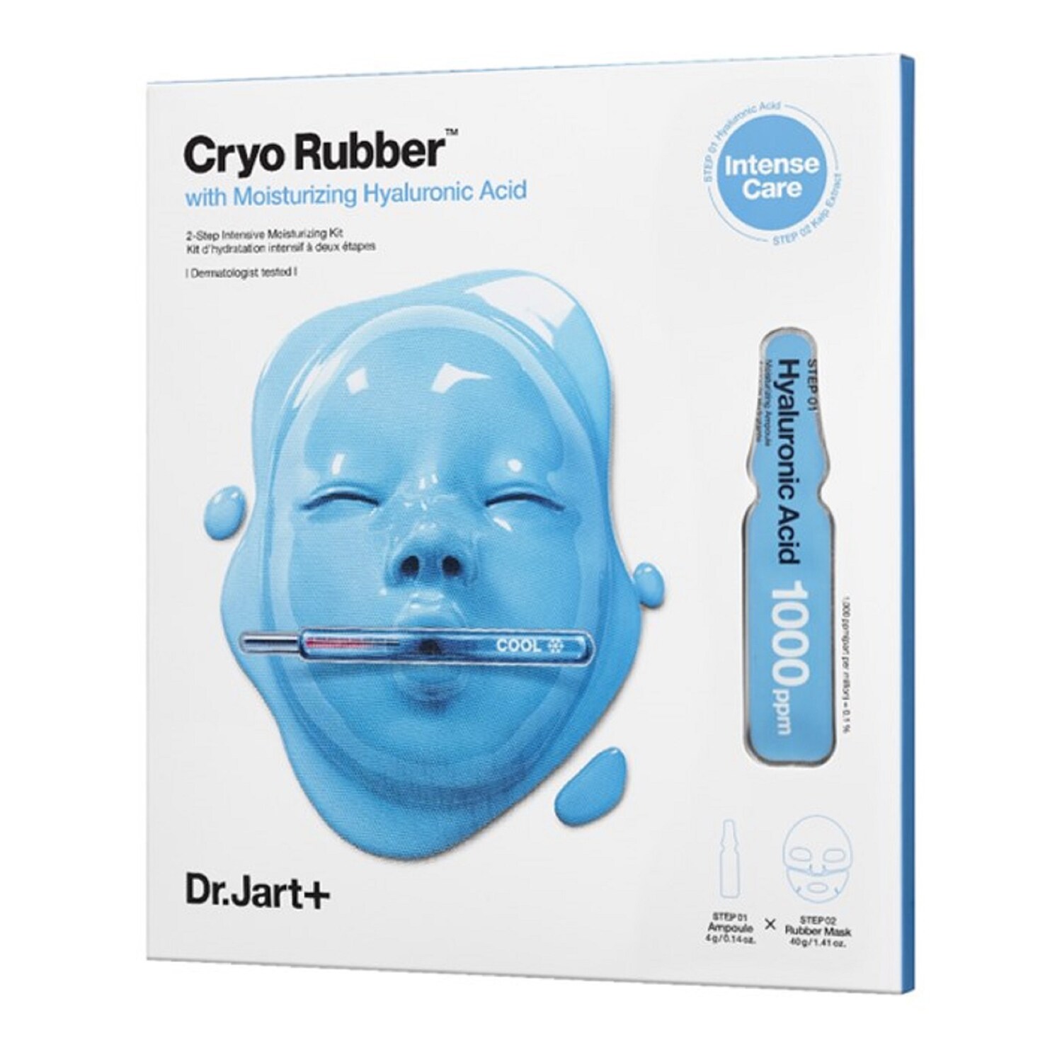 Cryo Rubber with Moisturizing Hyaluronic Acid Masque Visage de DR