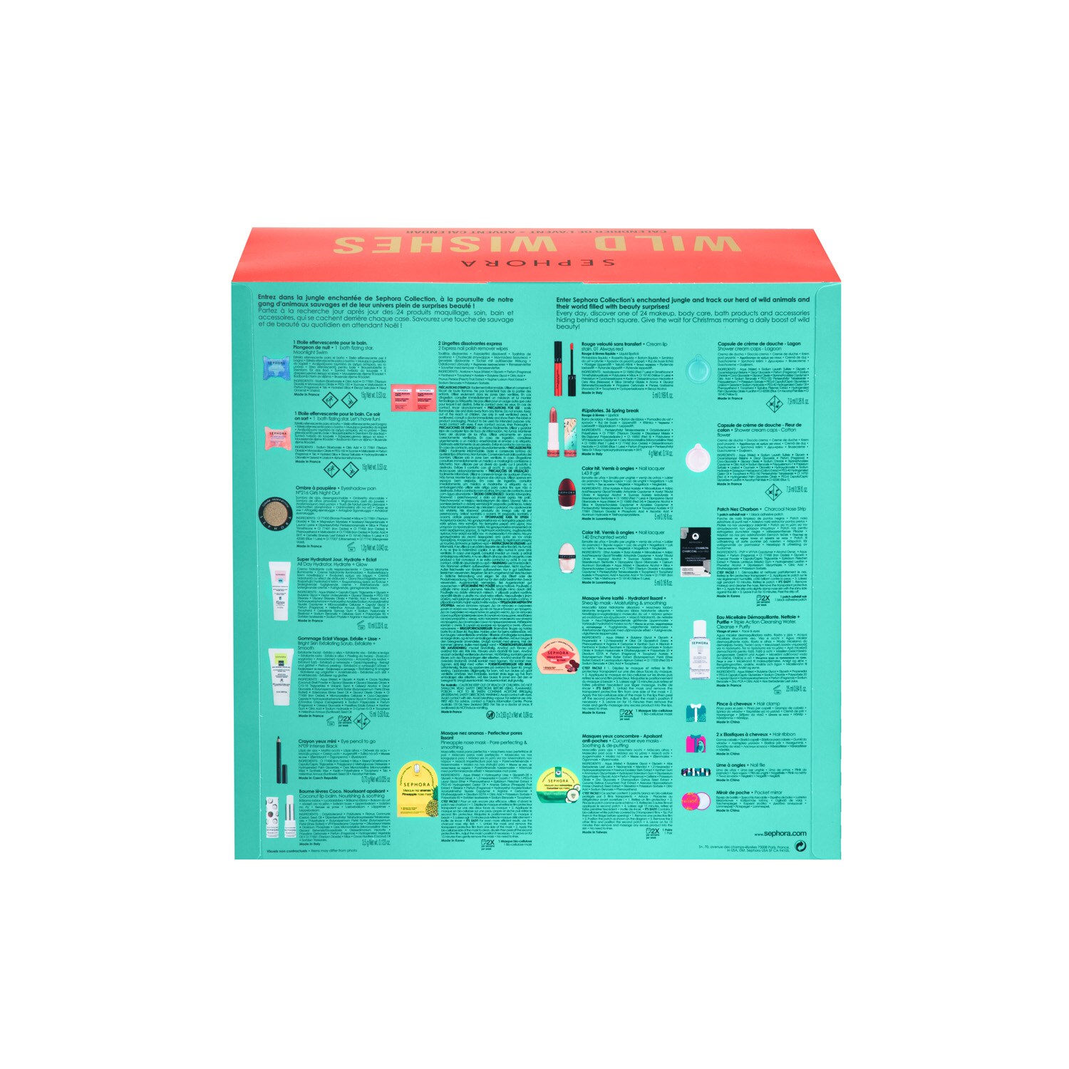 Calendrier De L'avent 2020 - Wild Wishes 24 Surprises Beauté de SEPHORA