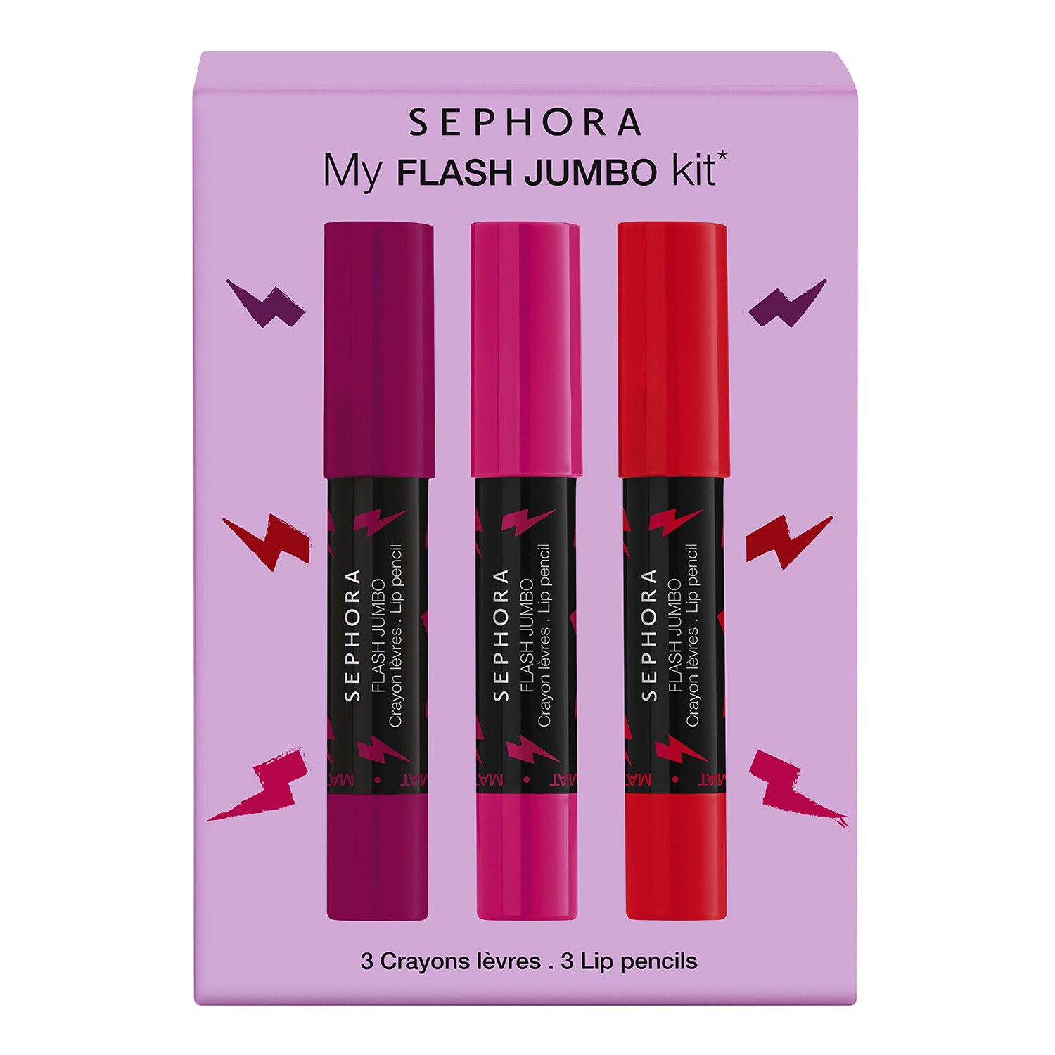My Flash Jumbo Kit Coffret Crayons à Lèvres Mat