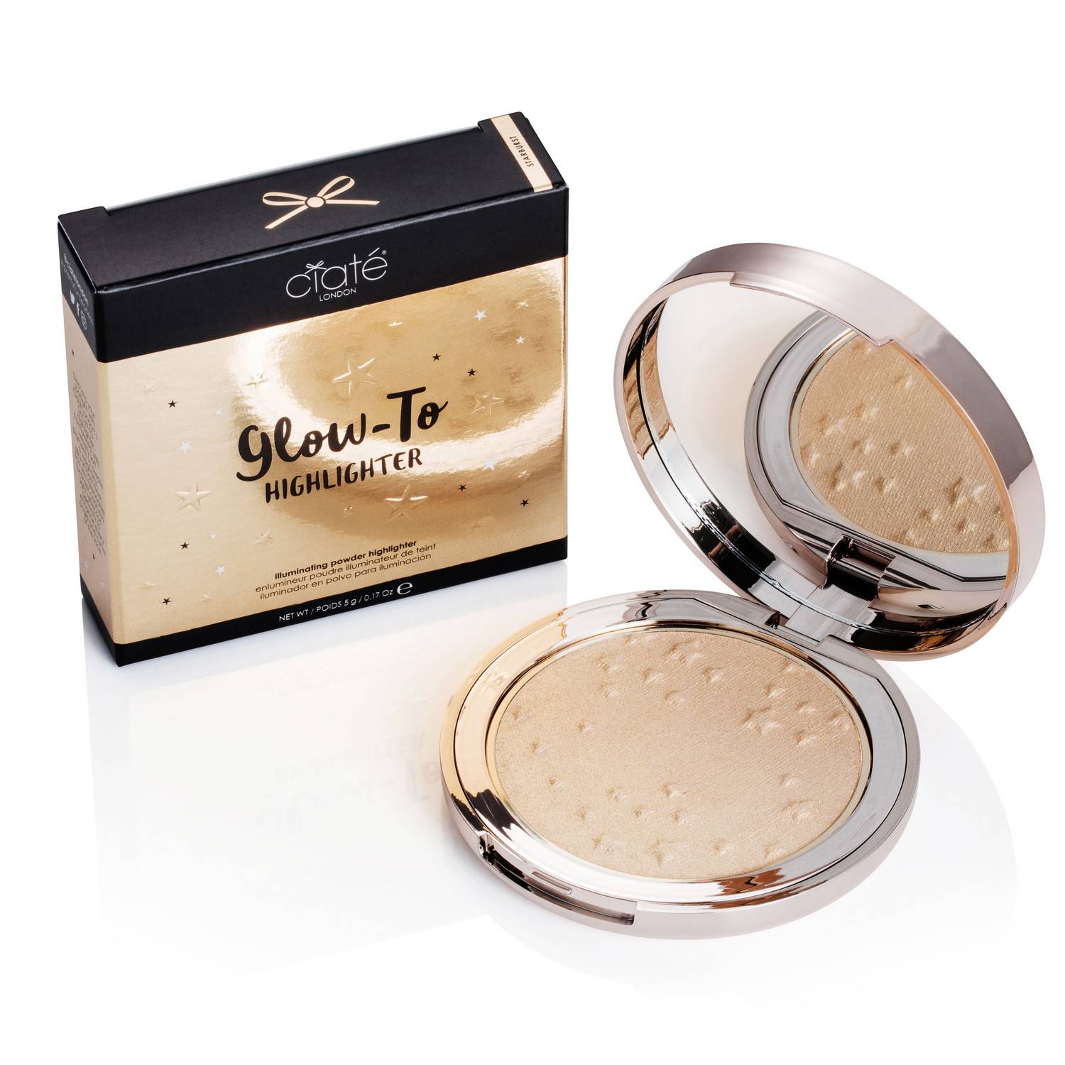 Glow To Highlighter Illuminating Powder Enlumineur poudre de CIATE ≡