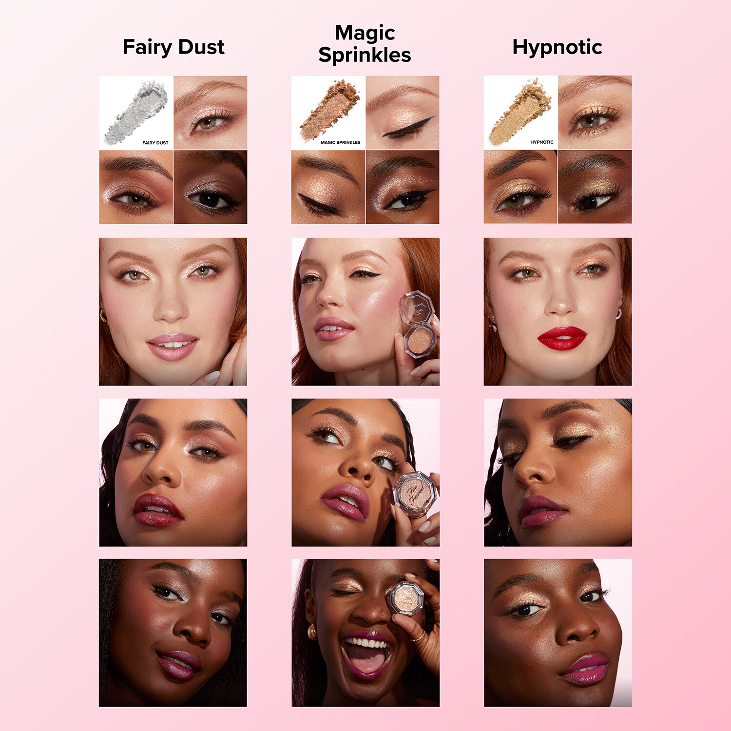 Fard à Joues Too Faced Supernova - Teinte Noir/pêche, Poudre Compacte Scintillante
