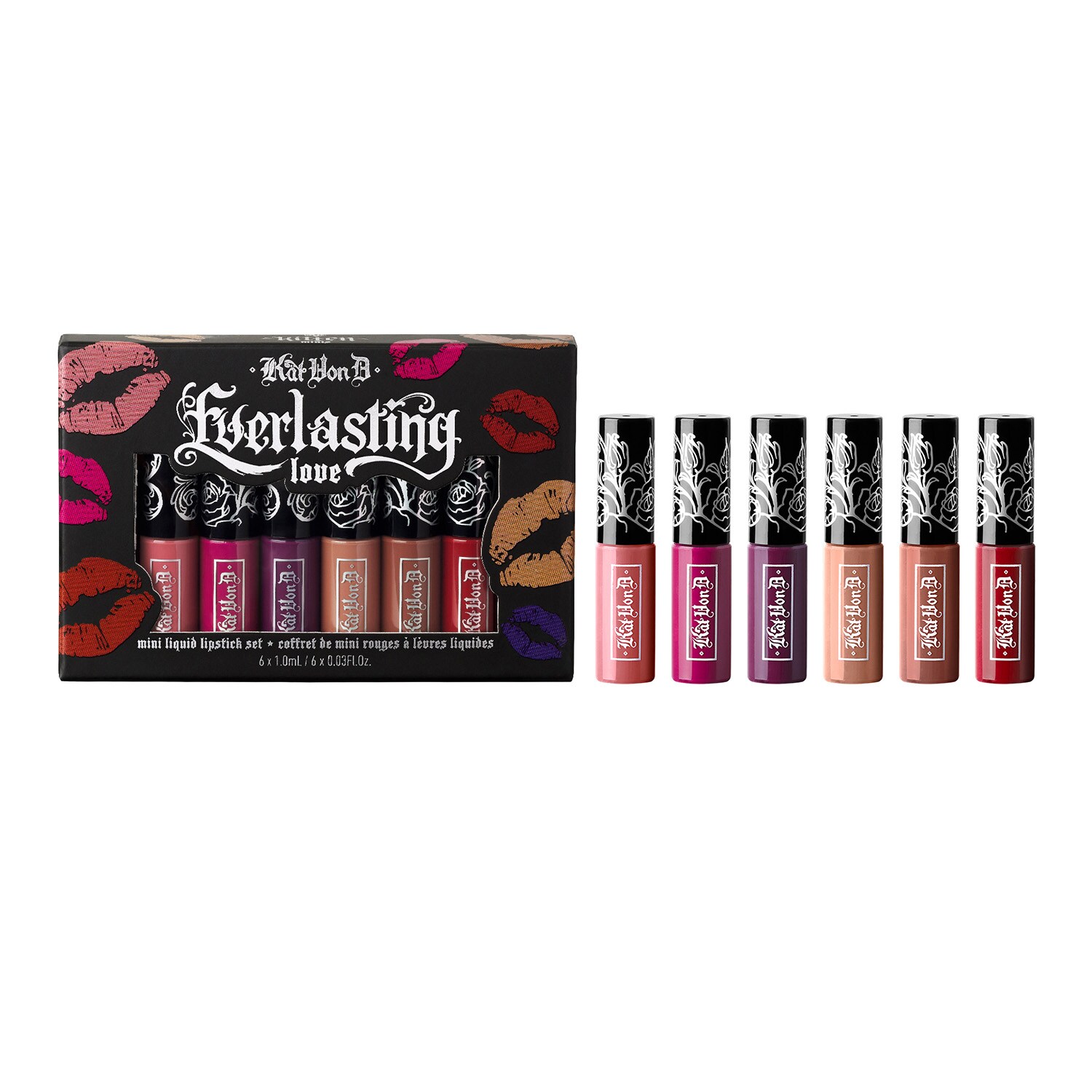 Everlasting Love Coffret De Mini Rouges à Lèvres Liquides