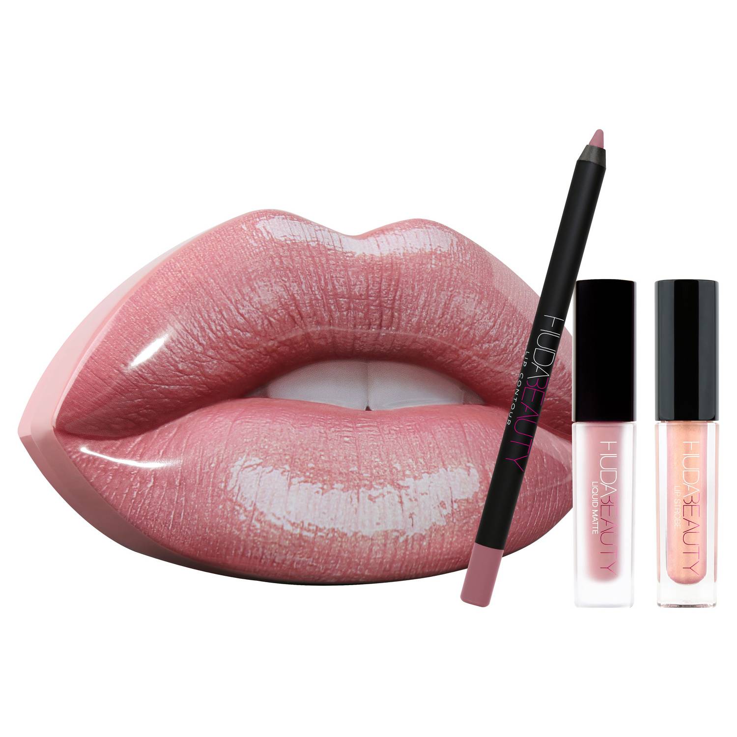 Lip Set Coffret Contour & Strobe Lèvres de HUDA BEAUTY ≡ SEPHORA