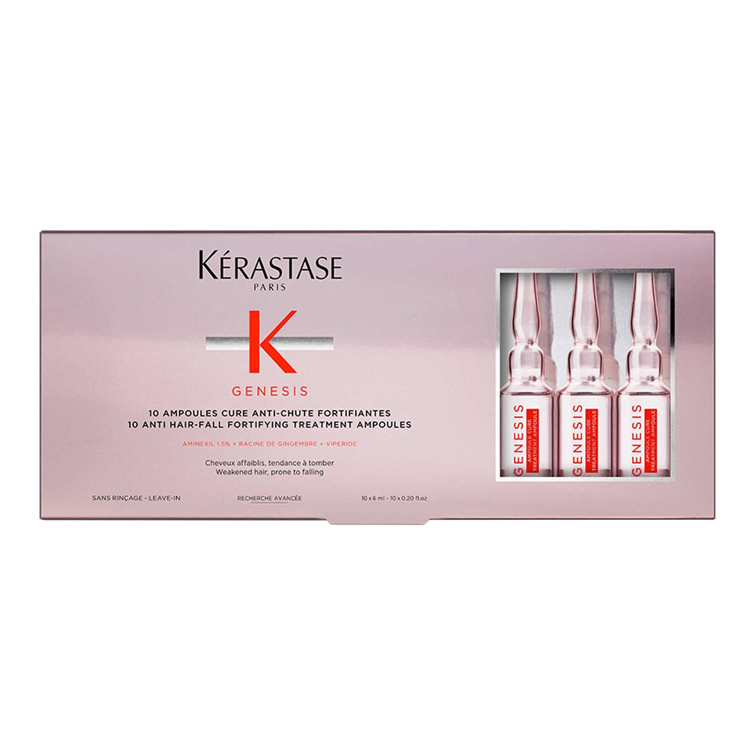 Genesis Ampoules Cure AntiChute Fortifiantes Traitement antichute