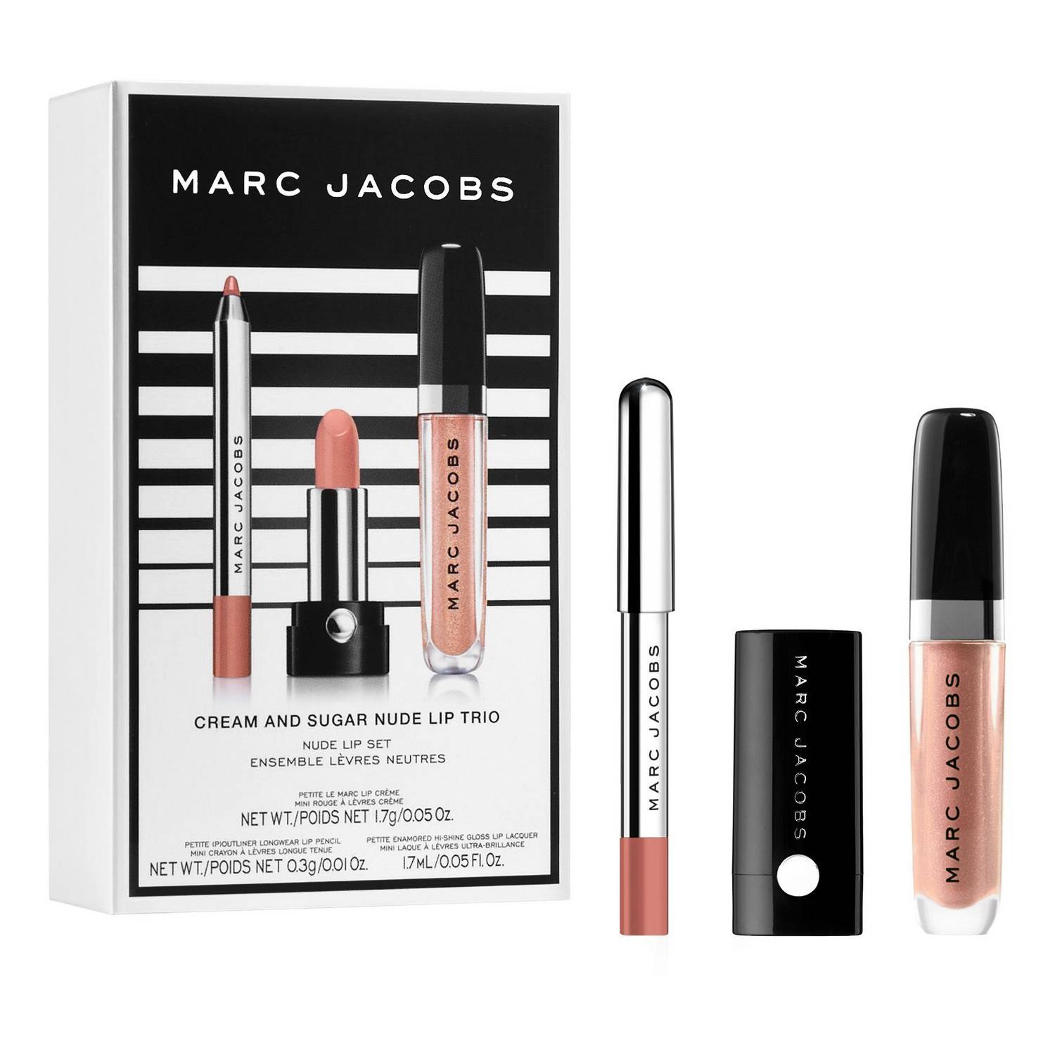 Lip Trio Cream And Sugar Nude Kit Lèvres Taille Voyage