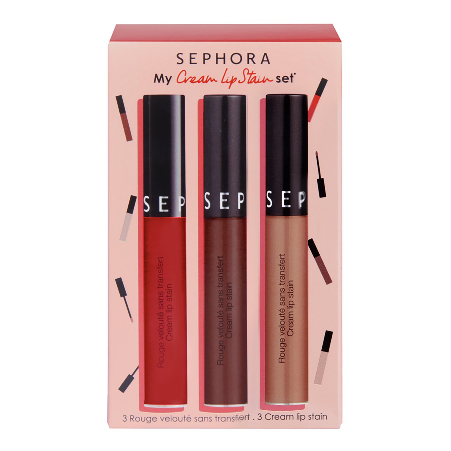 My Cream Lip Stain Set Coffret Maquillage Rouge à Lèvres Mat