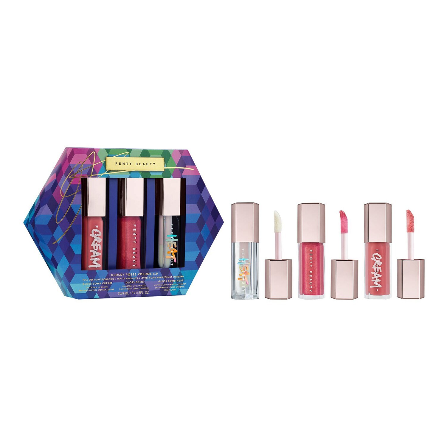 Glossy Posse Volume 6.0 Fullsize Gloss Bomb Trio Coffret maquillage