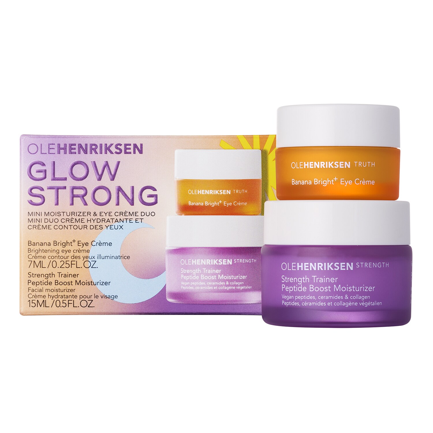 Glow Strong Set Coffret Duo de Crème hydratante et Contour des Yeux de OLEHENRIKSEN ≡ SEPHORA