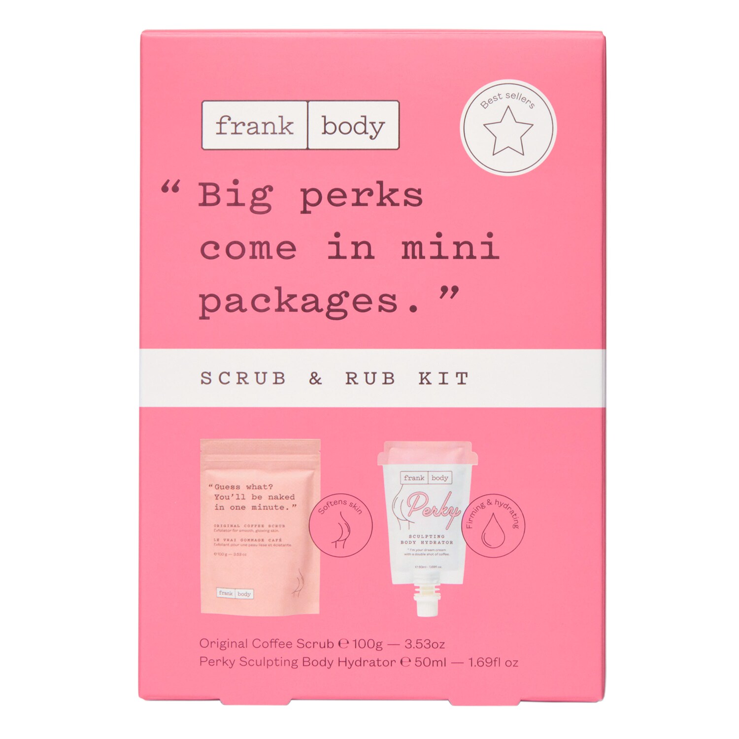 Scrub & Rub Kit Coffret soin pour le corps de FRANK BODY ≡ SEPHORA
