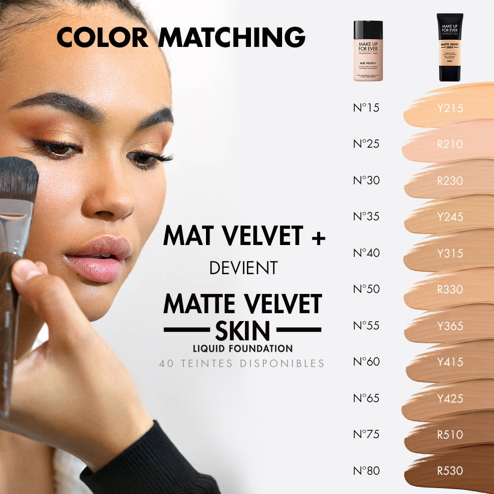 Matte Velvet Skin Fond de teint mat fluide de MAKE UP FOR EVER ≡ SEPHORA