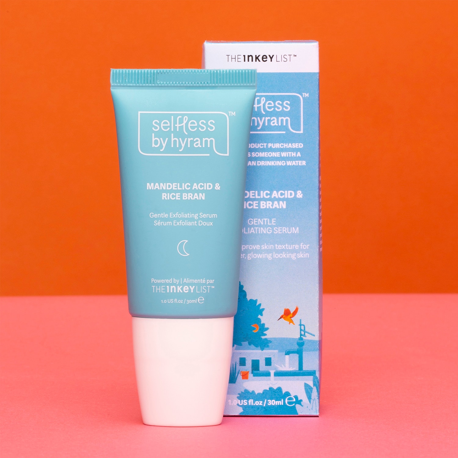 Selfless by Hyram Acide Mandélique et Son de riz Sérum exfoliant de