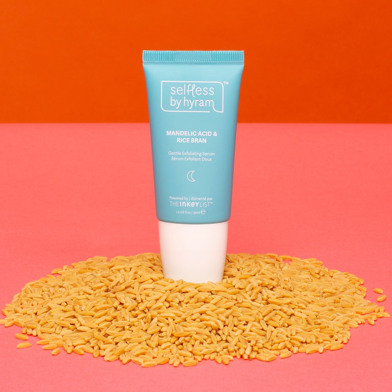 Selfless by Hyram Acide Mandélique et Son de riz Sérum exfoliant de