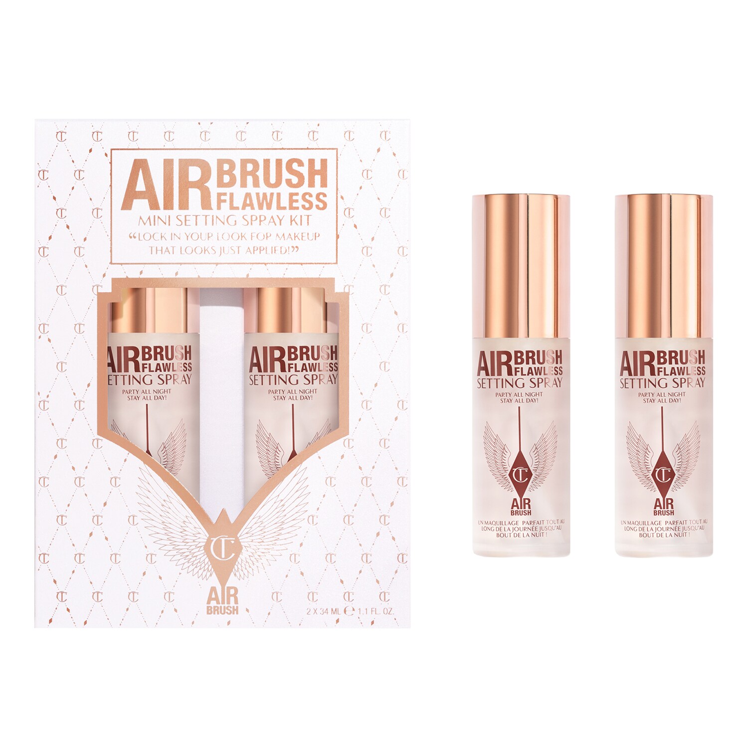 Airbrush Flawless Mini Setting Spray Kit Kit spray fixateur de maquillage de CHARLOTTE TILBURY