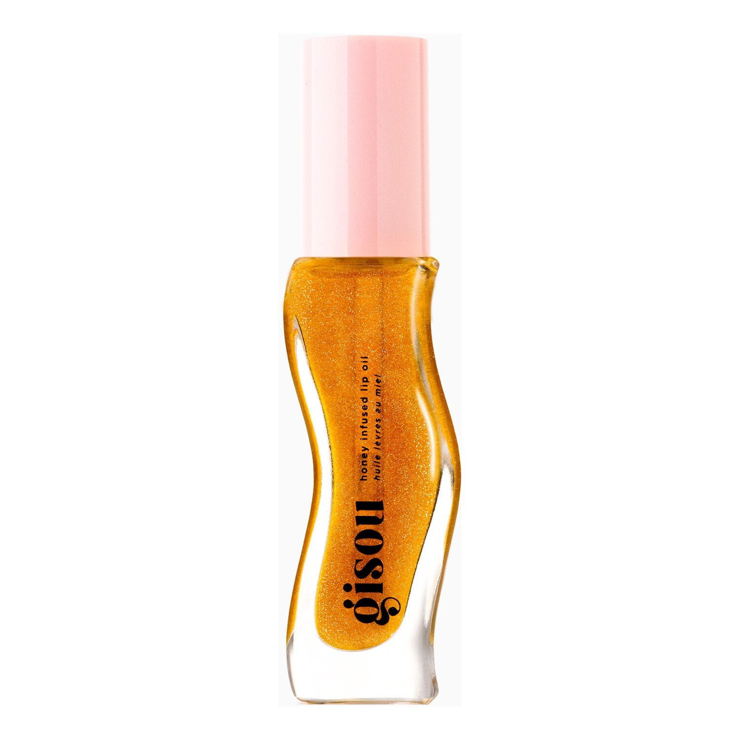 Honey Infused Golden Shimmer Glow Lip Oil Huile A Lèvres au Miel Pailletée de GISOU ≡ SEPHORA