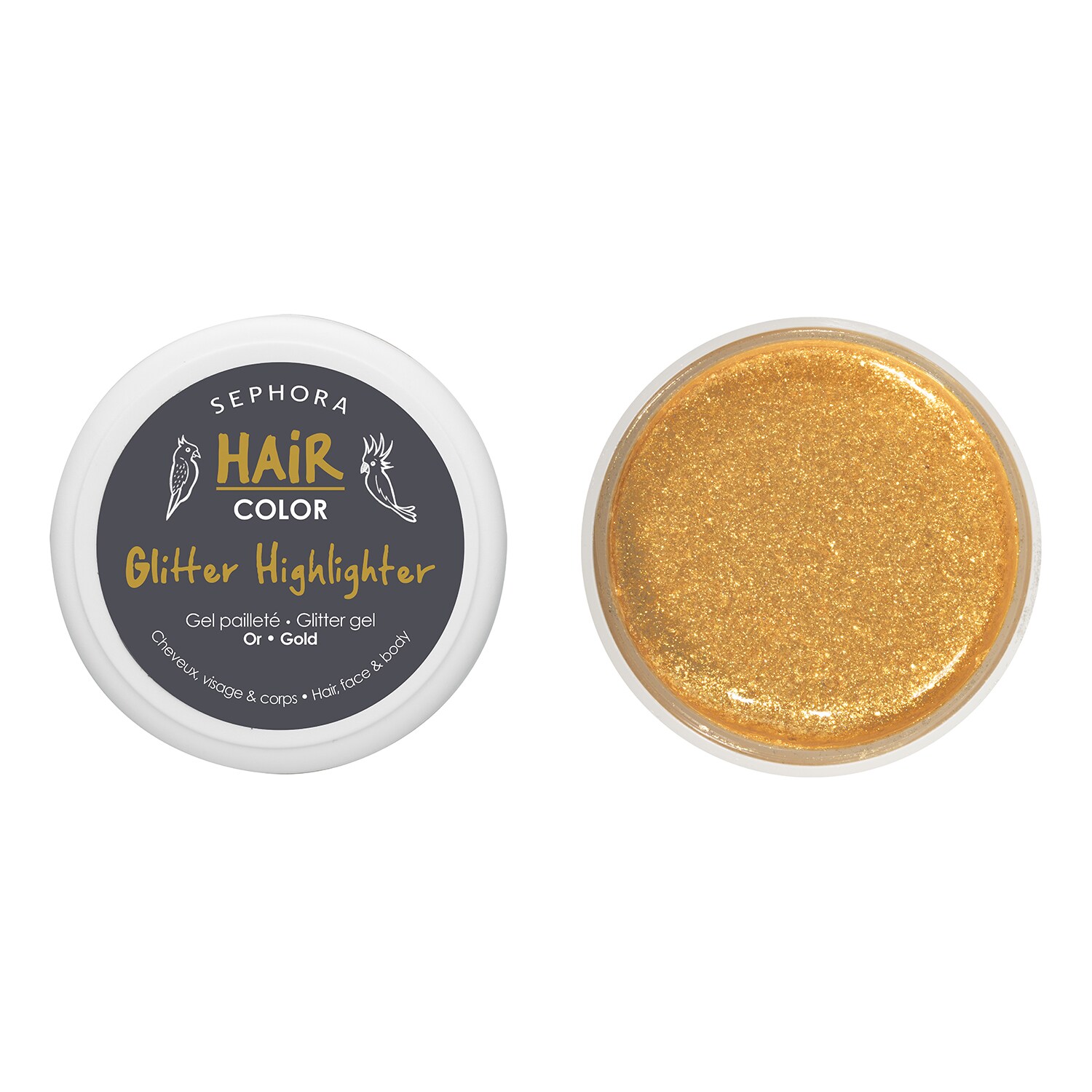 Glitter Highlighter Gel Pailleté Cheveux, visage et Corps de SEPHORA