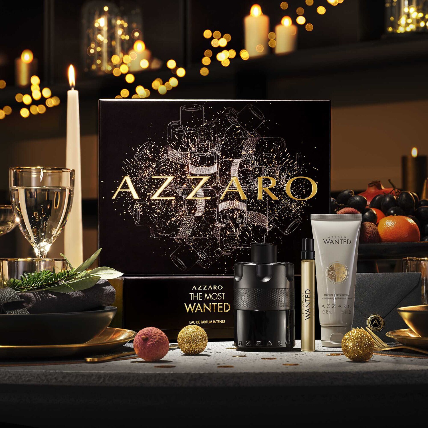The Most Wanted Coffret Cadeau pour Homme Eau de Parfum Intense et Soin de AZZARO ≡ SEPHORA