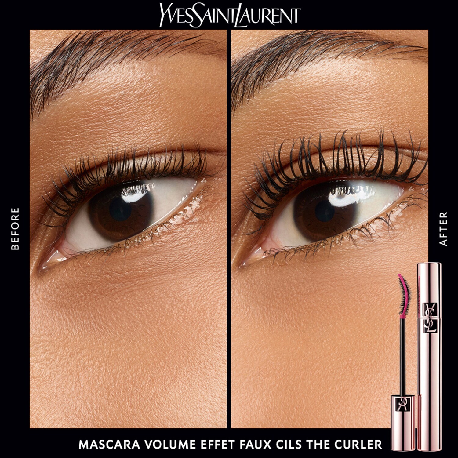 Mascara Volume Effet Faux Cils The Curler Mascara volume effet recourbe cils de YVES SAINT