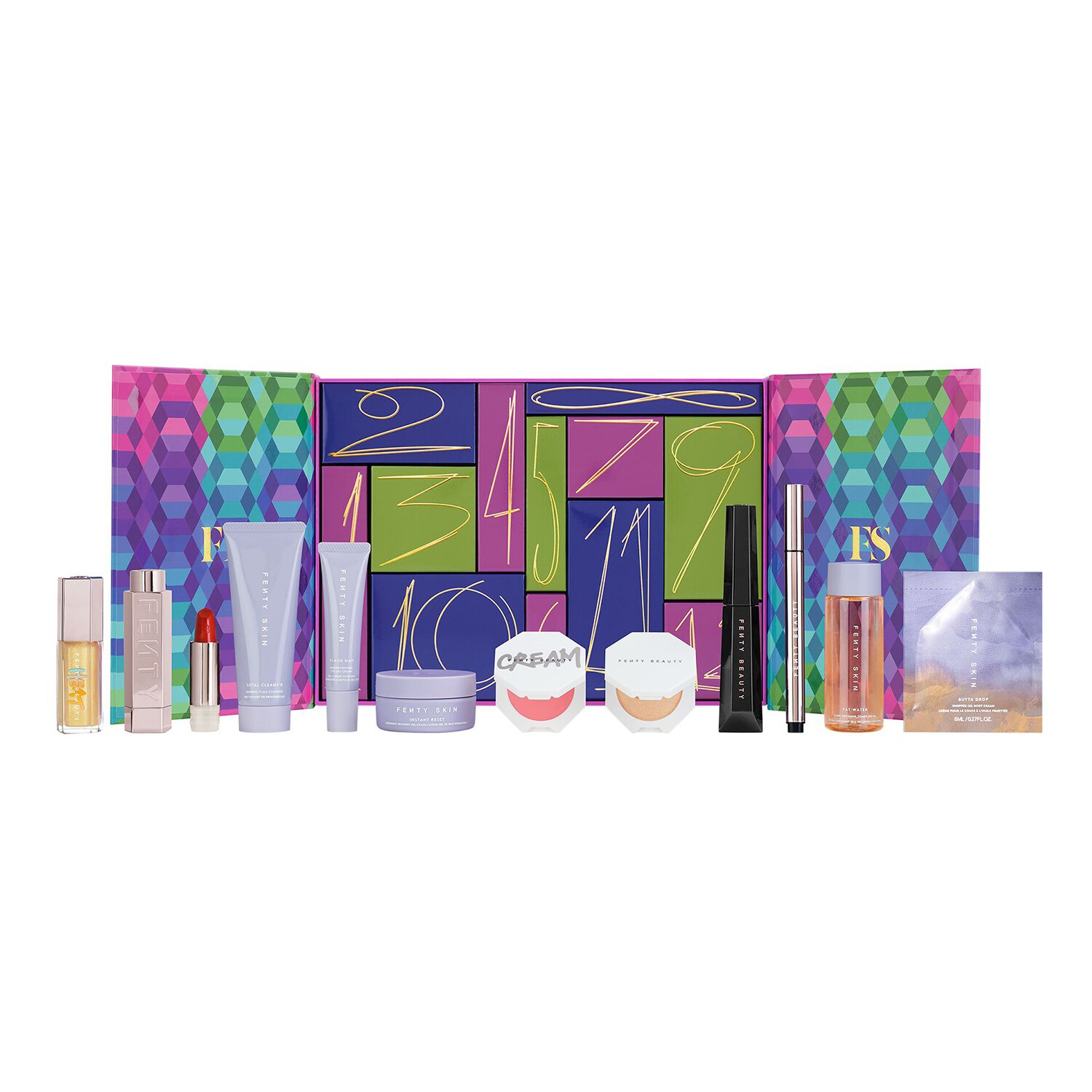 Calendrier 12 pièces Fenty Beauty + Fenty Skin Calendrier de l'Avent
