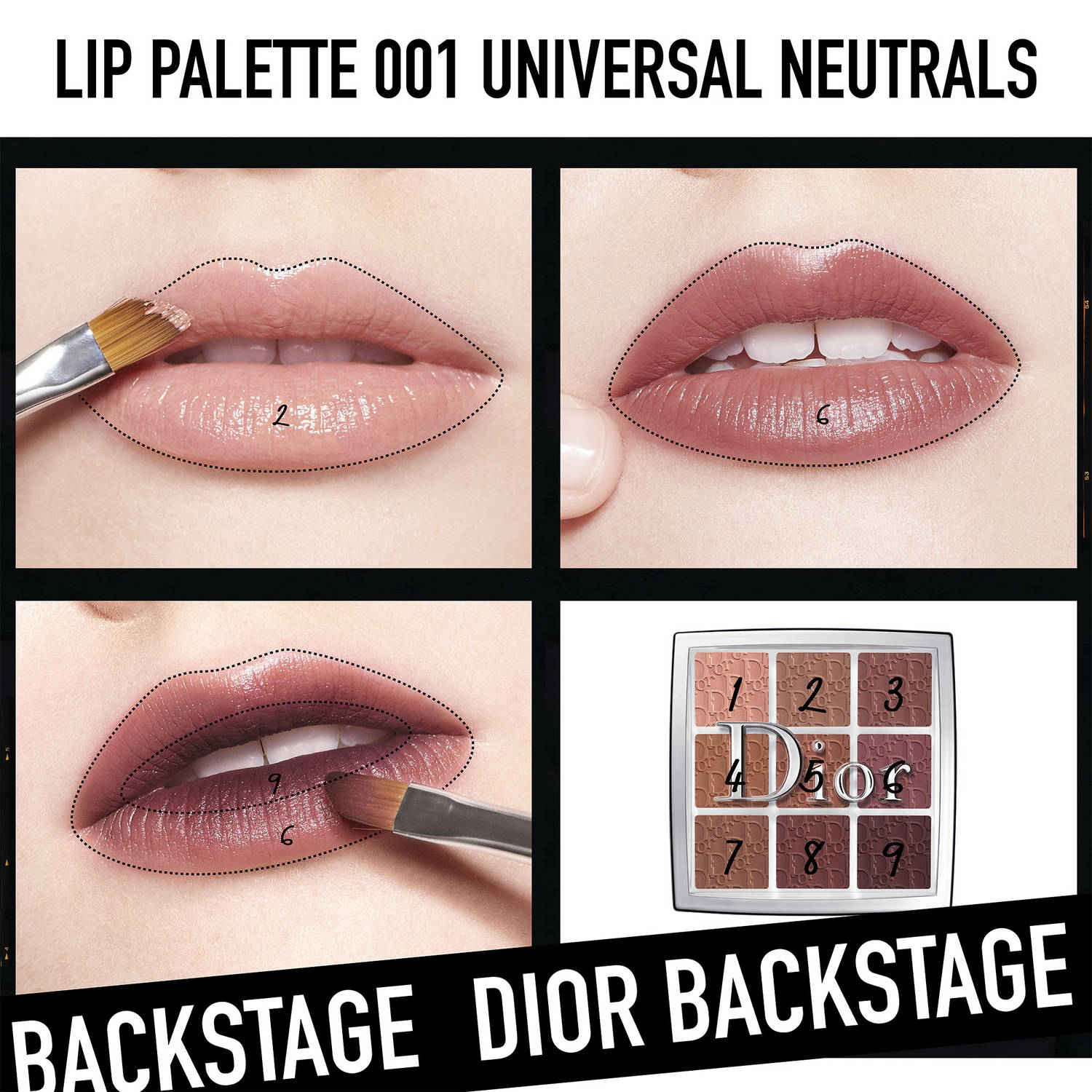 Dior Backstage Lip Palette Palette Lèvres Multi Textures Ultra Concentrées